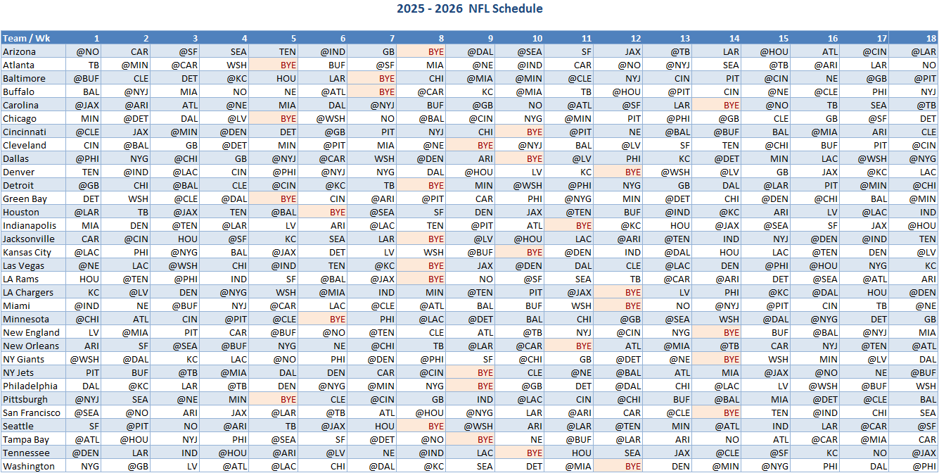 nfl schedule grid 2022-2023